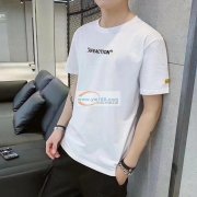 男装全棉拉架棉短袖T恤圆领