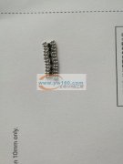 两边双排铜珠链+中间钻链烧焊链条