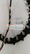 看图，3厘豹纹PU绳，14厘五星毛毡成品