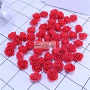 PE做玫瑰熊的泡沫花