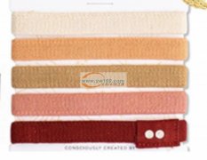 如图，寻找可以做这种有机棉的松紧绳的厂家