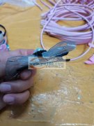 手工活打胶枪 粘蝴蝶结发箍&n