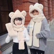 本厂承接各种毛绒围巾，围脖，三件套帽子，