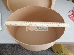 椭圆大纸盒，尺寸29.7*24*15cm