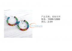 外贸公司现有米珠耳环成品订单外发 如图急