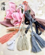 服装流苏，装饰流苏，三股绳，凹凸带，绒布