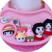 承接钩织品发夹钥匙扣各种钩织品