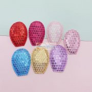 布料，亮片，海绵。大量超声波冲花需要加工