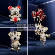 寻找这三款微镶锆石胸针货的工厂，我要外发