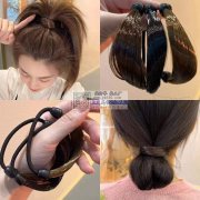 找寻如图所示的鱼骨辫和无痕发圈，要源头成