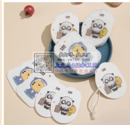 找寻能在压缩木浆棉上印图案的工厂，如图，