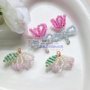 承接米珠玻璃珠编织半成品加工，可来料加工