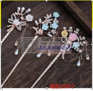 有图：此发簪每款200个，总共5个款式，