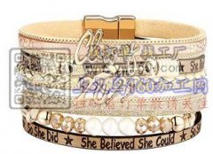 图中皮革手链有没有能做的加工厂，找能做这