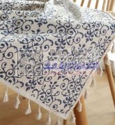 桌布外加工、工艺卷边和上流苏花边