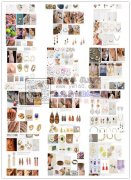 现有外贸单采购图中类似欧美风格款式的饰品