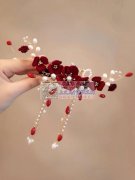 手工珠钗，珠花外发加工，寻找能做图片此类