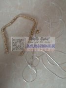 穿玉米链手链，实样如图