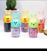 如图：此款皮筋那家有，找桶装儿童皮筋工厂