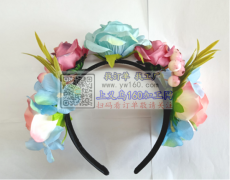 寻找义乌周边专业做头饰类花环工厂，包工包