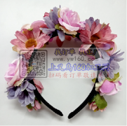 寻找义乌周边专业做头饰类花环工厂，包工包