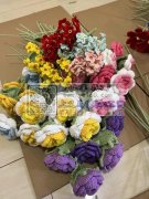 寻找可以做毛线花艺的工厂，最好有现货，加