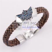 【采购订单】如图，皮革手链，材质：锌合金