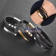 图中手链有做的没，找做这类皮手链的厂家，