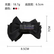 图片款式蝴蝶结抓夹，黑色和香槟色各100
