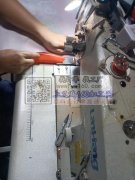 本厂有套结车十一台，电脑花样机四台，双针