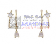 如图，寻找上面两款锆石耳钉，有模具的工厂