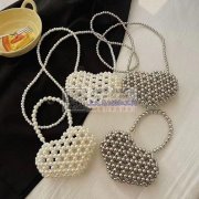 手工编织珍珠包外发【外地本地加工厂均可】