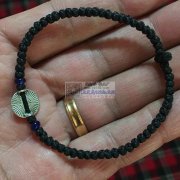 编织纽扣结手绳，项链