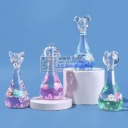 现需寻入油流沙瓶摆件，树脂小摆件，钥匙扣