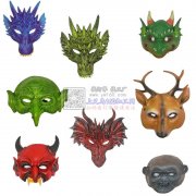 做动物面具  万圣节面具的工厂找我    乳胶 搪胶 PP 