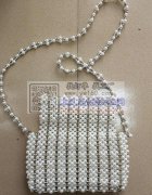 手工编织珍珠包包外发加工，外地本地加工厂