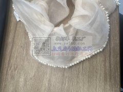 布艺发圈边缘纯手工缝珠子，按样品做，品质