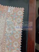 围巾激光切花边，数码印花摄像头切花边