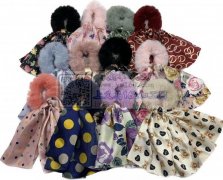 手工绕毛绒发圈实单