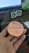 电镀玫瑰金翻盖化妆镜