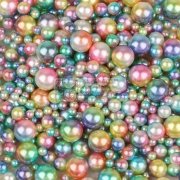 寻找能做这个ABS珠子做表面幻彩色的工厂