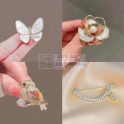 寻找做这种胸针风格的工厂，如果有能做的成品联系