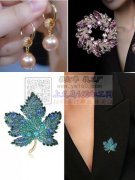 寻求胸花耳钉等精美饰品