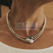 找成品工厂，做图上项链，米珠 淡水珍珠 