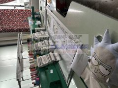 承接电脑绣花，毛巾平绣混合绣，激光下料，