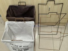 义乌铁丝支架加工  收纳篮 收纳箱 箱包支架生产定制