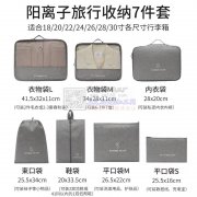 【纯加工】现有收纳袋旅行套装外发加工