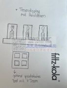 找餐具收纳架展示座