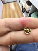 不锈钢饰品夹锆石外发加工，如图所示产品