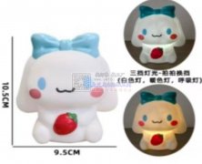 上面图案是硅胶，里面是LED三色光源&n